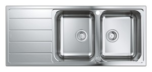 Grohe K500 zlewozmywak podwójny 116 x 50 cm stal szlachetna 31588SD1