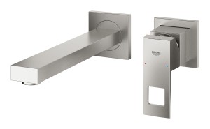 Grohe Eurocube 2-otw. bateria umywalkowa rozm. M stal nierdzewna 23447DC0