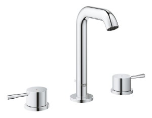 Grohe Essence Trzyotworowa bateria umywalkowa M z cięgłem chrom 20296001