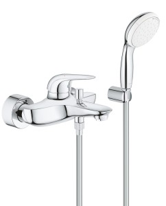 Grohe Eurostyle jednouchwytowa bateria wannowa + zestaw chrom 2372930A