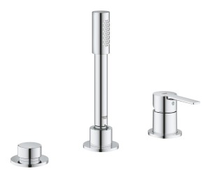 Grohe Lineare bateria wannowa stojąca 3-otworowa chrom 19965001