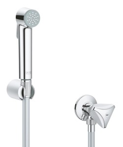 Grohe Trigger Spray bidetta z uchwytem i zaworem kątowym chrom 26357000