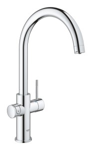 Grohe Blue Home bateria kuchenna filtruje i gazuje wodę chrom 31455001