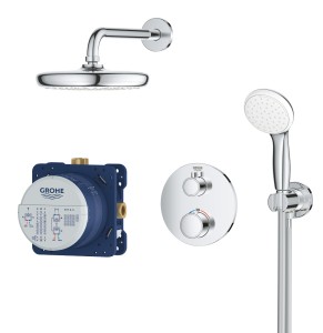 Grohe Grohtherm zestaw podtynkowy prysznicowy 21cm chrom 34727000