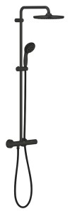 Grohe Vitalio Start 250 zestaw prysznicowy z deszczownicą 25cm czarny 266772430