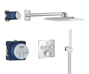 Grohe SmartControl zestaw prysznicowy podtynkowy 31x31 Chrom 34706000