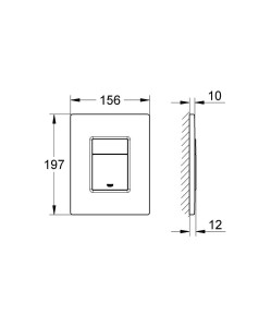 Grohe Rapid SL 5w1 stelaż WC + przycisk chrom matowy 38732P00