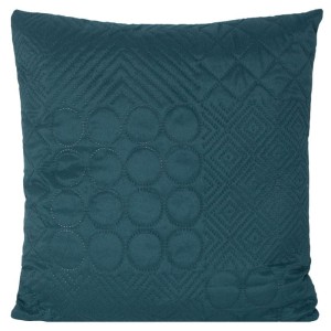 POSZEWKA DEKORACYJNA GEOMETRYCZNA 40X40 TURKUSOWA