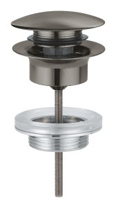 Grohe Zest. odpływowy z korkiem push-open brushed hard graphite 65807AL0