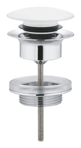 Grohe Zestaw odpływowy z korkiem push-open moon white 65807LS0