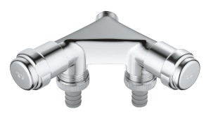 Grohe zawór podwójny chrom 41022000