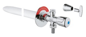 Grohe Zewnętrzny Zawór naścienny DN 15 chrom 41212000