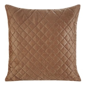 POSZEWKA WELUROWA VELVET PIKOWANA 40X40 CM CEGLANA