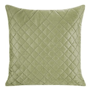 POSZEWKA WELUROWA VELVET PIKOWANA 40X40 ZIELONA