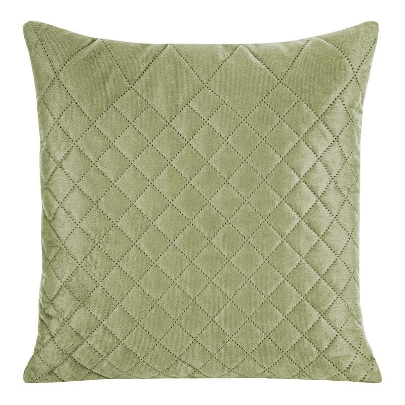 POSZEWKA WELUROWA VELVET PIKOWANA 40X40 ZIELONA