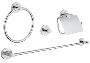 Grohe Essentials Zestaw akcesoriów łazienkowych 4w1 chrom 40776001