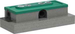 HG uBox universal Zestaw podstawowy do odpływu liniowego, montaż niski 1000180