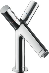 AXOR Starck 2-uchwytowa bateria umywalkowa z odpływem cięgnowym 10030000