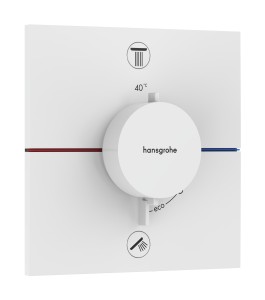 Hansgrohe ShowerSelect Comfort E Bateria termostatyczna podtynkowa, Biały Matowy