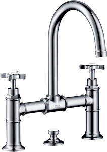 AXOR Montreux bateria umywalkowa 220 z uchwytami krzyżowymi 16510000