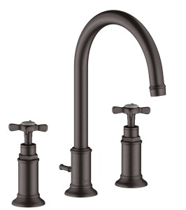 AXOR Montreux 3-otworowa bateria umywalkowa 180 z uchwytami krzyżowymi 16513340