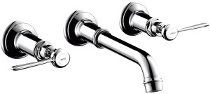 AXOR Montreux 3-otworowa bateria umywalkowa z uchwytami 165-225 mm 16534000