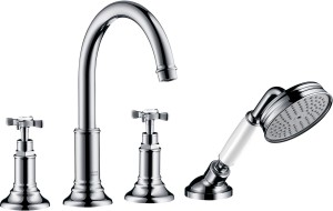 AXOR Montreux 4-otworowa bateria wannowa na cokole, Chrom 16544000