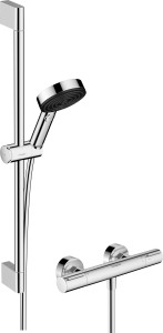 Hansgrohe Pulsify Select S prysznic 105 3jet Relaxation EcoSmart z drążkiem 24272000