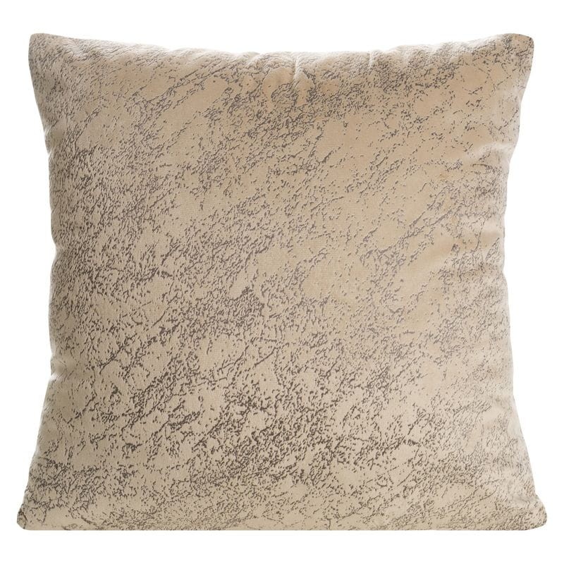 POSZEWKA MARMUR WELUR VELVET 40 X 40 BEŻOWA