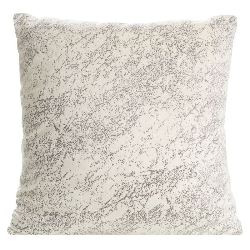 POSZEWKA MARMUR WELUR VELVET 40 X 40 CM KREMOWA
