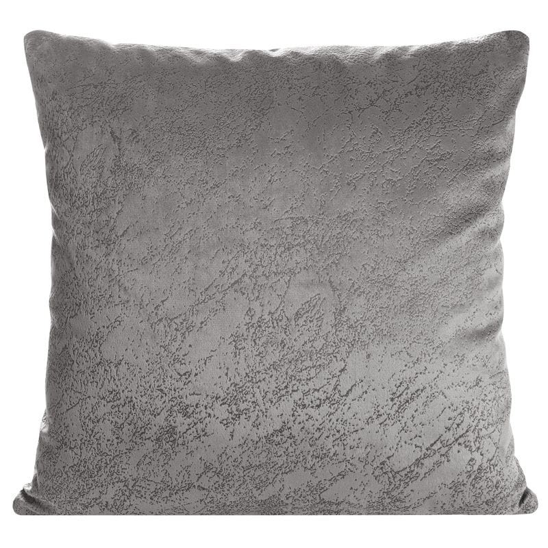 POSZEWKA MARMUR WELUR VELVET 40 X 40 CM POPIELATA