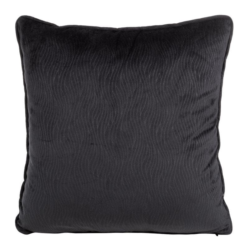 POSZEWKA WYTŁACZANA WELUR VELVET 40 X 40 CM CZARNA