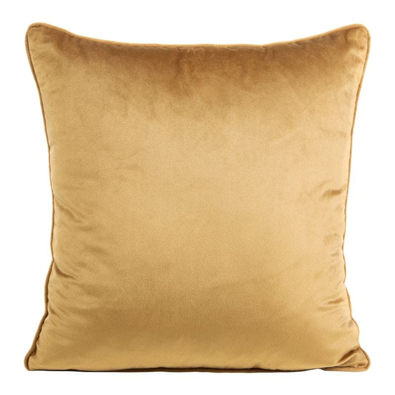 POSZEWKA Z WYPUSTKĄ WELUR VELVET 40X40 CM ZŁOTA