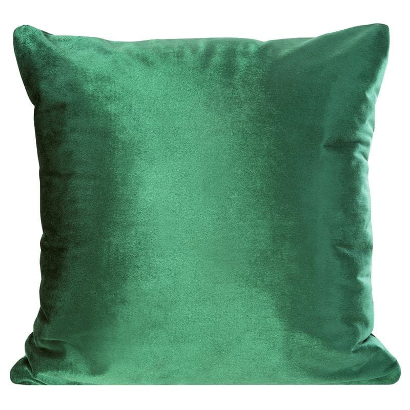 GŁADKA POSZEWKA WELUR VELVET 40X40CM CIEMNOZIELONA