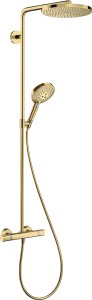 Hansgrohe Raindance Select S Komplet prysznicowy 240 1jet PowderRain, Złoty