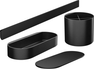 HG WallStoris Pakiet łazienkowy, Czarny Matowy 27968670