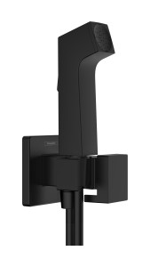 Hansgrohe Główka prysznicowa Bidette 1 jet E EcoSmart, Czarny Matowy