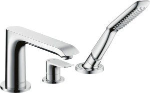 HG Metris 3-otworowa jednouchwytowa bateria na brzeg wanny, Chrom 31190000