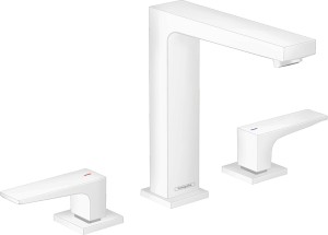 Hansgrohe Metropol 3-otworowa bateria umywalkowa z uchwytami i odpływem 32515700