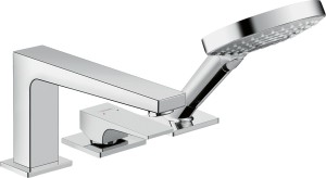 Hansgrohe Metropol 3-otworowa bateria na brzeg wanny z uchwytem 32550000