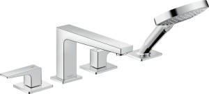 Hansgrohe Metropol 4-otworowa bateria na brzeg wanny z uchwytami 32552000