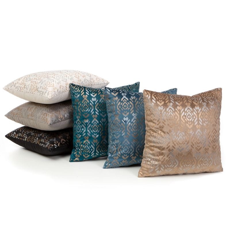 POSZEWKA NADRUK BOHO WELUR VELVET 40X40 KREMOWA
