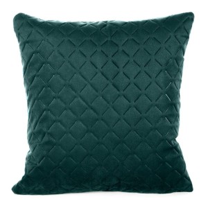 POSZEWKA PIKOWANA WELUR VELVET 40X40 CM TURKUSOWA