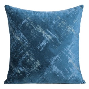 POSZEWKA WELUR VELVET PRZETARTA 40X40 CM NIEBIESKA