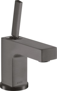 AXOR Citterio Jednouchwytowa bateria umywalkowa 80, Czarny Chrom 39015340