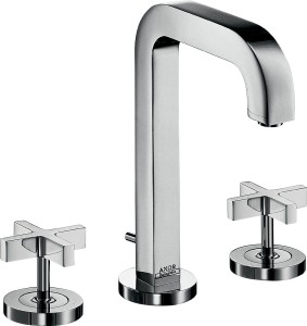 AXOR Citterio 3-otworowa bateria umywalkowa 170 z uchwytami krzyżowymi 39133000