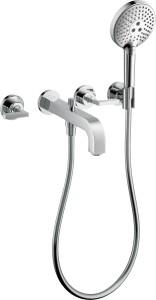 AXOR Citterio 3-otworowa bateria wannowa z uchwytami i rozetami 39448000