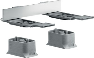 AX Universal Softsquare Zestaw adapterów, Chrom 42870000