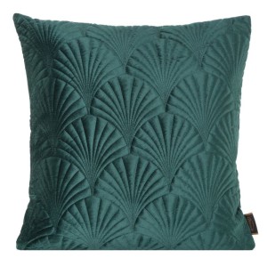 POSZEWKA LIŚCIE PALMY WELUR VELVET 45X45 ZIELONA