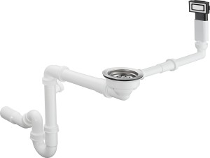Hansgrohe D14-10 Manualny odpływ z przelewem do pojedynczej komory 43921800